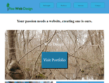 Tablet Screenshot of pinewebdesign.com